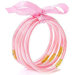 Color Round Jelly Bangle Bracelets