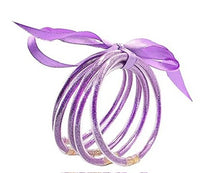 Color Round Jelly Bangle Bracelets