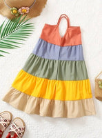 Rainbow Thin Strap Dress