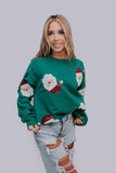 Santa Baby Sequin Embroidered Sweatshirt