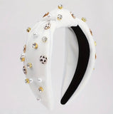 Soccer Beaded Headband