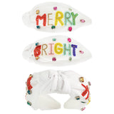 Merry Bright Jeweled Top Knotted Headband