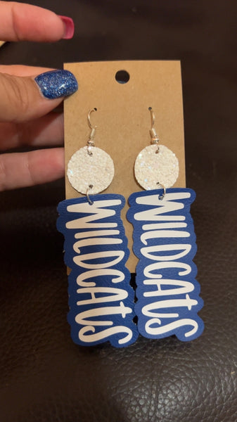 Wildcats Dangle Earrings