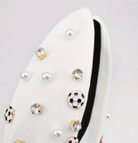 Soccer Beaded Headband