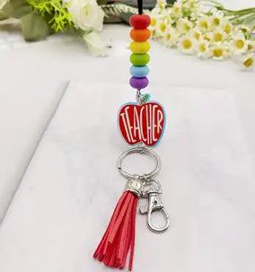 Teacher Apple Lanyard