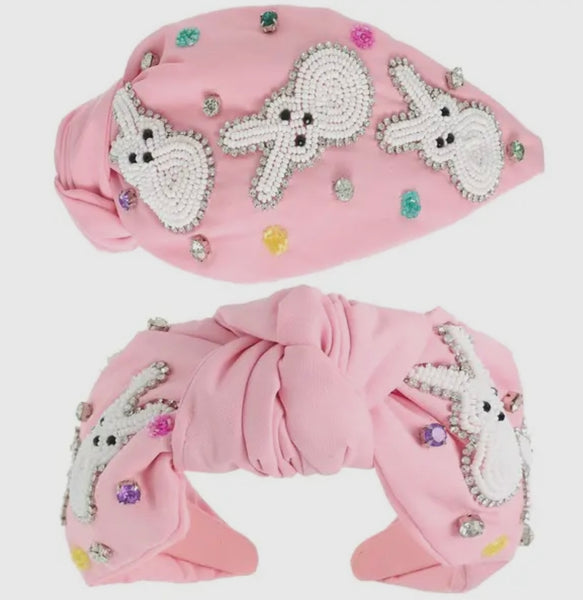 Easter Polka Dot Beaded Headband