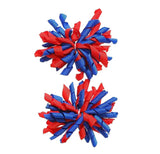 School Spirit Pom Pom Hair Clips