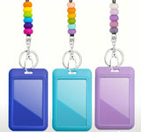 ID Holder with Silicone Bead Lanyard