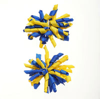 School Spirit Pom Pom Hair Clips