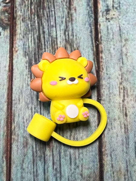 Cartoon Lion Straw Topper