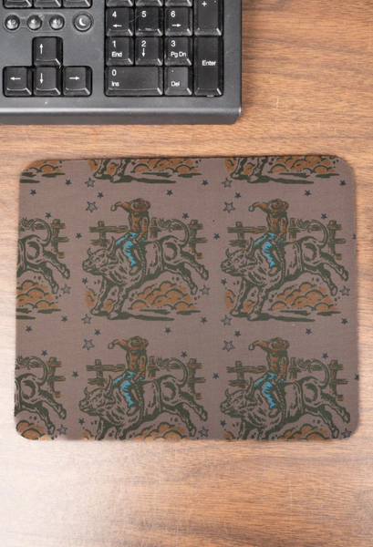 Bull Rider Mouse Pad