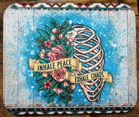 Inhale Peace Exhale Chaos Mouse Pad