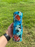 Football Cowprint Tumbler