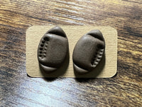 Clay Football Stud Earrings