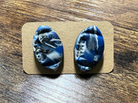 Clay Football Stud Earrings