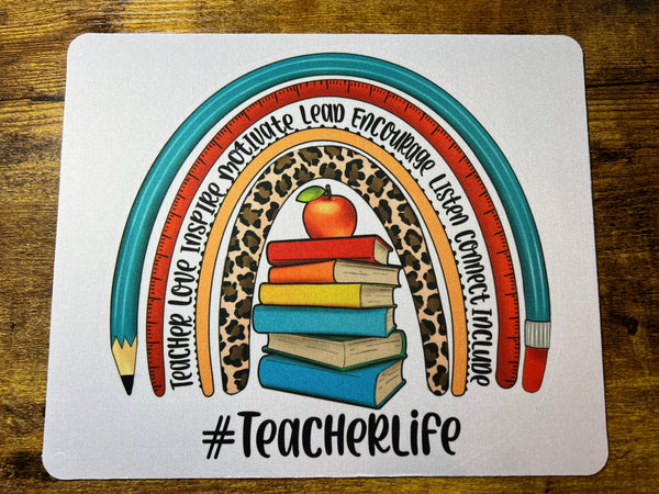 Hashtag Teacher Life Mouse Pad