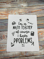 Math Teacher Problems Mouse Pad