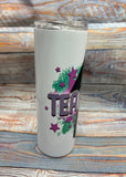 Teacher Lightening Bolt Tumbler