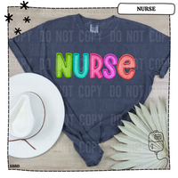 Nurse Colorful T-Shirt