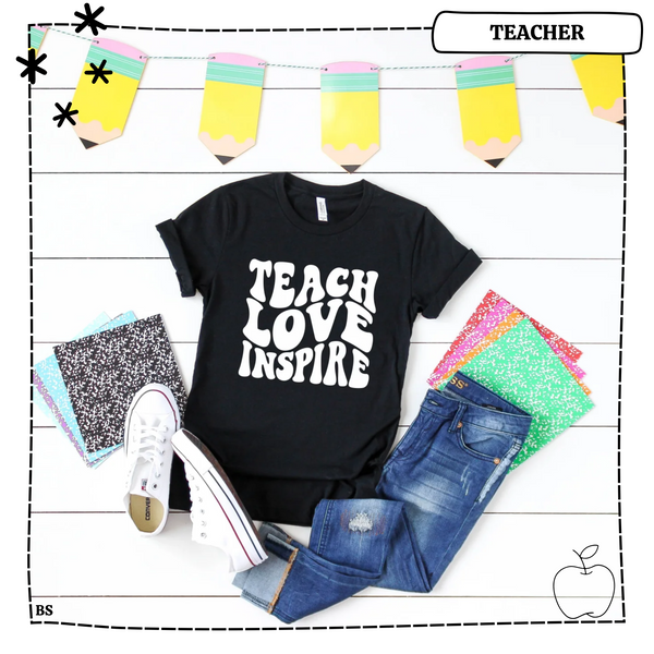 Teach Love Inspire Retro T-Shirt