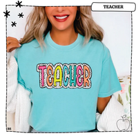 Teacher Bright Dalmatian Dot T-Shirt T-Shirt