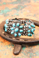 Turquoise Echo Cave Bangle Bracelet