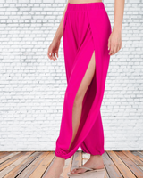 Magenta Side Split Pants