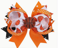 Sports Hair Bow Clips