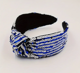 Sequin Striped Headband