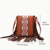 Western Fringe Crossbody Purse