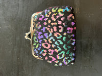 Leopard Metallic Coin Purse