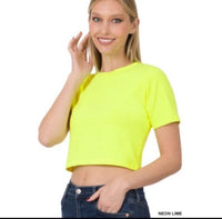 Neon Lime Crop Top