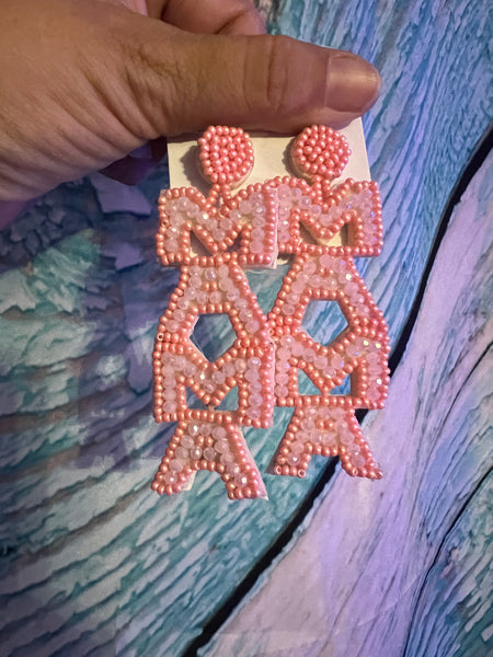 Mama Seed Bead Earrings