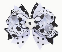 Sports Hair Bow Clips