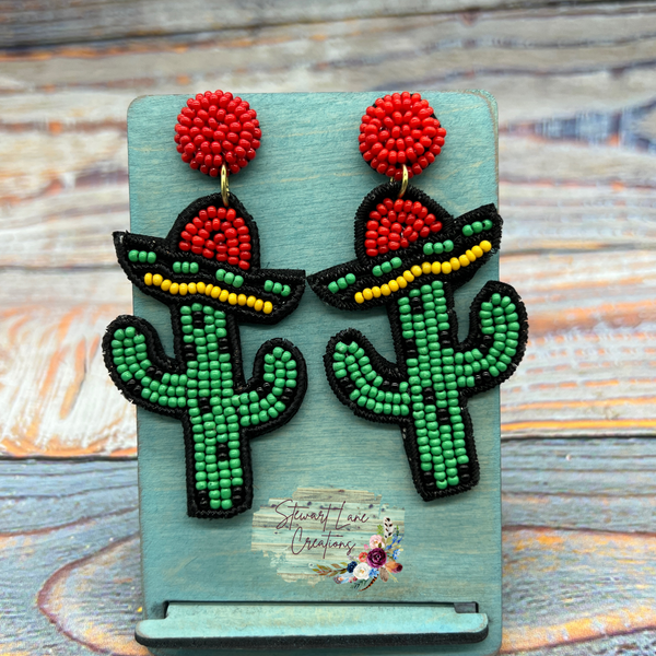 Fiesta Cactus Earrings