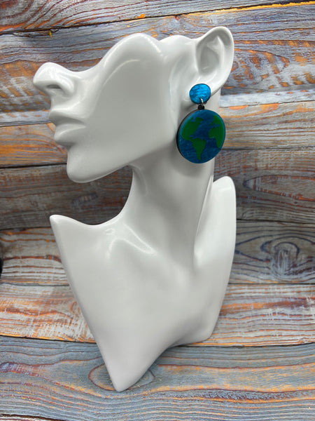 Earth Dangle Earrings