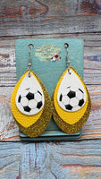 Soccer Dangle Earrings