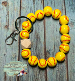 Sport Ball Bead Keychain