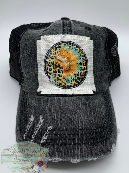 Indian Headdress Distressed Baseball Hat