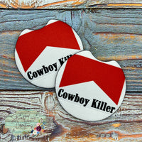 Cowboy Killer Car Coasters