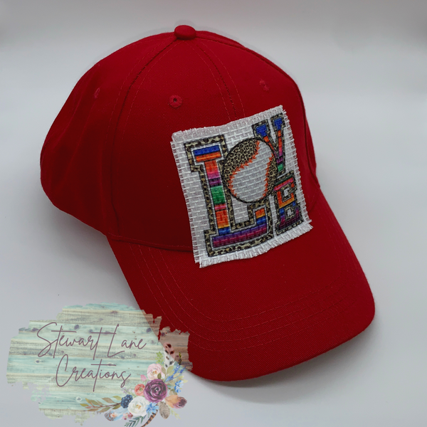 Baseball Serape Love Hat