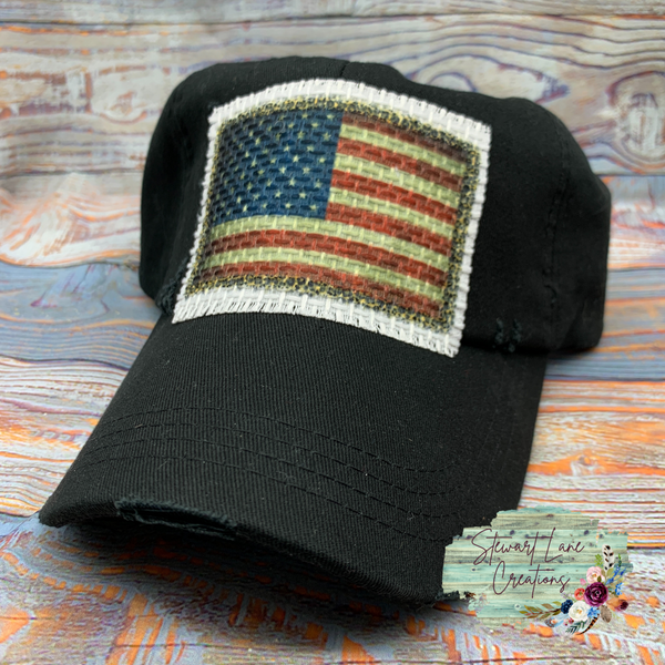 Distressed Flag Hat