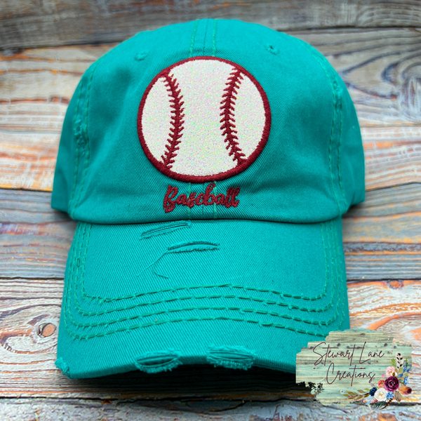 Glittered Baseball Hat