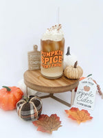 Pumpkin Spice Everything Glass Can Tumbler