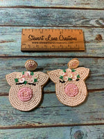 Pig Beaded Earrings