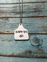 Howdy Cow Ear Tag Necklace