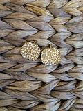 Leopard Pumpkin Stud Earrings