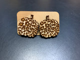 Leopard Pumpkin Stud Earrings