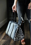 Black Leopard Tote Bag