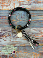 Leather Keychain with Tassel